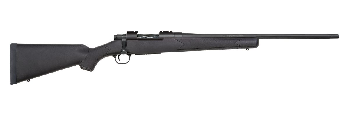 Mossberg 27838 Patriot Full Size 243 Win 5+1 22in Matte Blued Fluted Barrel