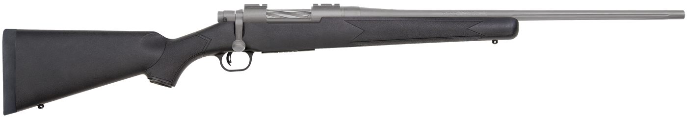 Mossberg Sons 28005 Patriot 243 Win 5+1 22in Stainless Cerakote Fluted Barr
