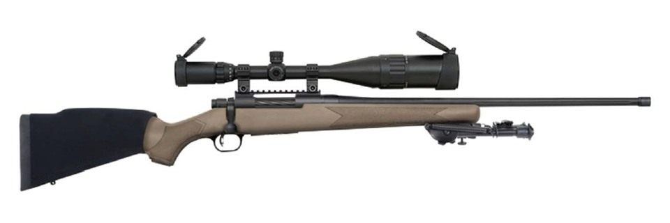 Mossberg 28019 Patriot Night Train 6.5 Creedmoor 5+1 24in Matte Blued Flat view 2