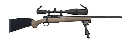 Mossberg 28019 Patriot Night Train 6.5 Creedmoor 5+1 24in Matte Blued Flat view 3