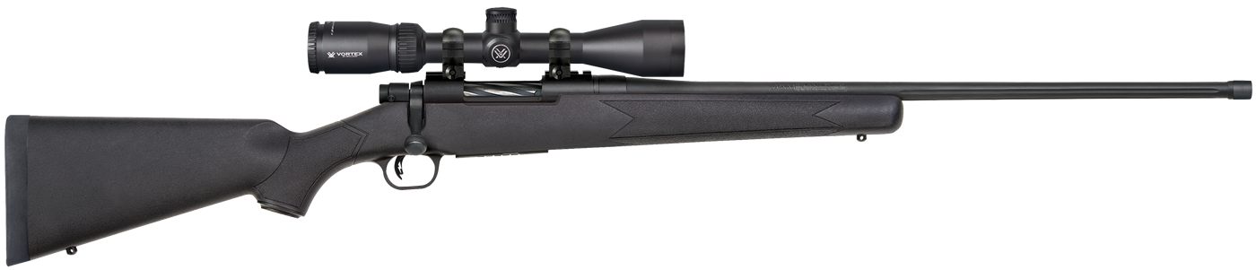 Mossberg Sons 28244 Patriot w/Optic 6.5 PRC 4+1 24in Matte Blued Fluted Thr