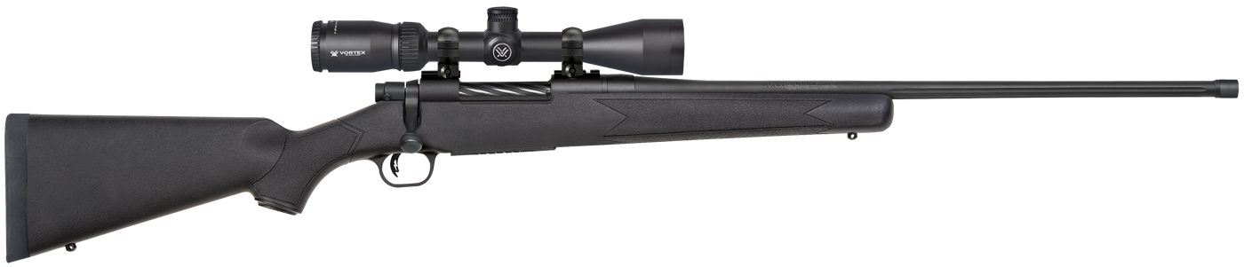 Mossberg 28249 Patriot w/Optic 7mm PRC 3+1 24in Matte Blued Threaded Barrel