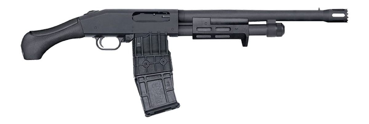 Mossberg 50217 590M Breacher 12 Gauge Pump 2.75in 10+1 14.38in Matte Blued