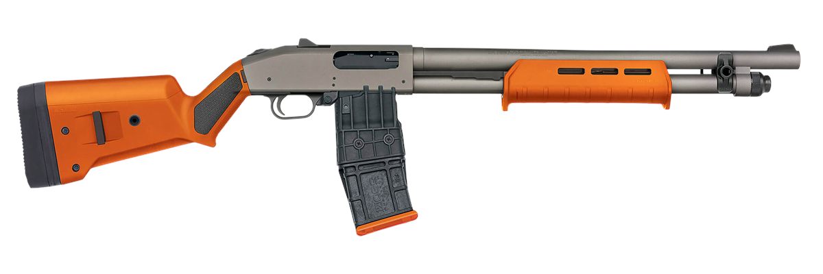 Mossberg Sons 50222 590M 12 Gauge 10+1 18.50in Tungsten Gray Cerakote Barre