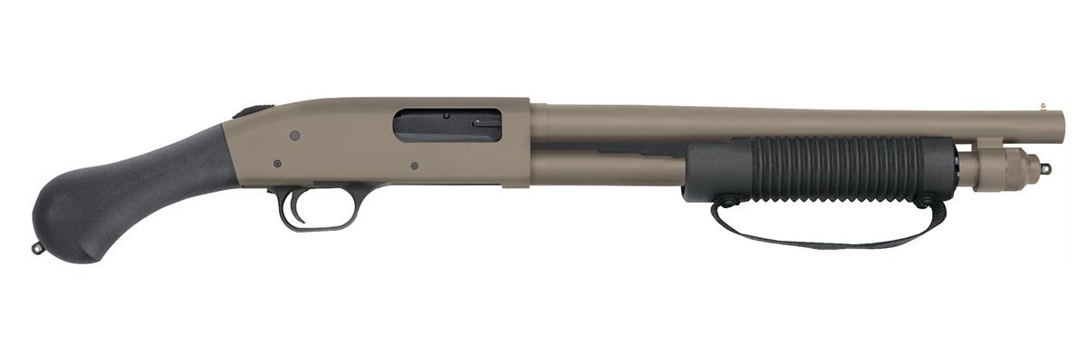 Mossberg 50653 590 Shockwave 12 Gauge 5+1 3in 14.375in Heavy Barrel, Flat D view 2