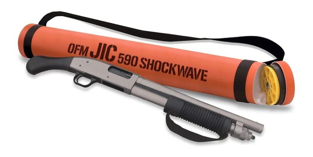 Mossberg 590 Shockwave JIC Shotgun 12 ga 3in Chamber 5rd Magazine 14in Barr view 2
