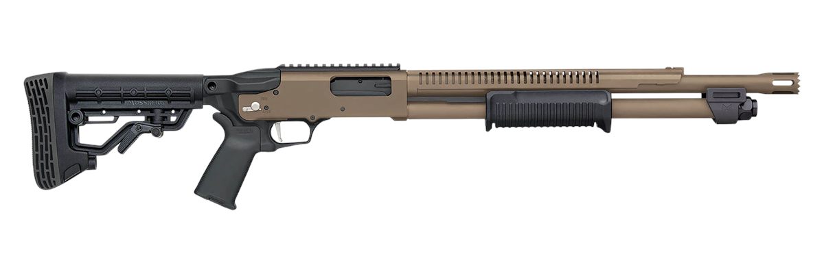 Mossberg Sons 50756 590R 12 Gauge Pump 3in 6+1 18.50in Flat Dark Earth Cera