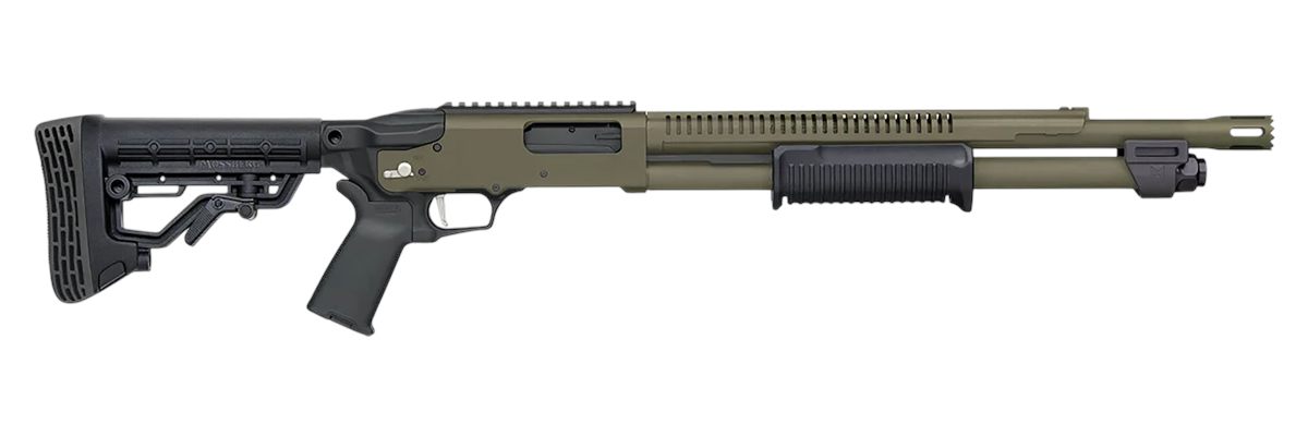 Mossberg Sons 50757 590R 12 Gauge Pump 3in 6+1 18.50in OD Green Cerakote He