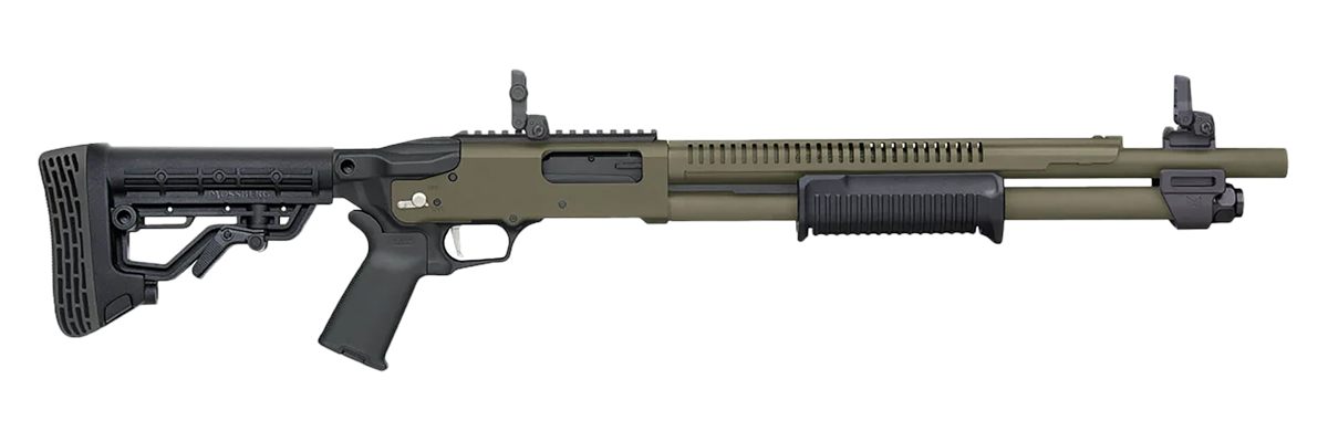Mossberg 50759 590R 12 Gauge Pump 3in 6+1 18.50in OD Green Cerakote Heat Sh