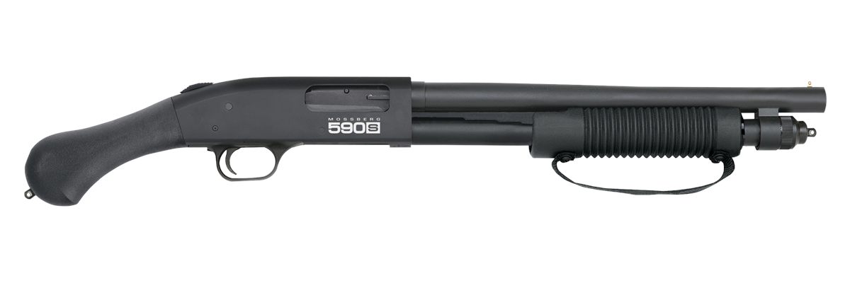 Mossberg 51601 590S Shockwave 12 Gauge Pump 3in 8+1 14.38in Matte Blued Ste