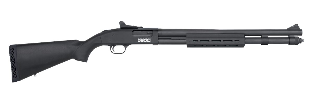 Mossberg 51602 590S Full Size 12 Gauge Pump 3in 13+1 20in Matte Blued Steel