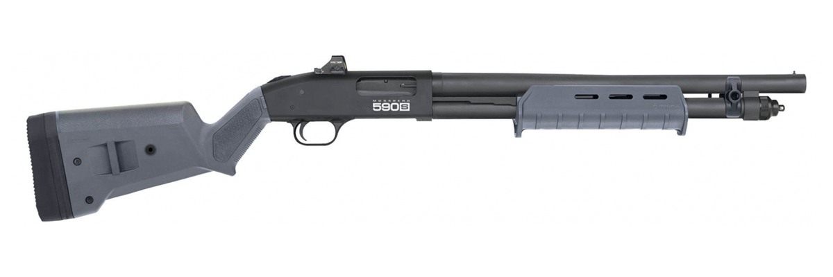 Mossberg 51606 590S w/Optic Compact 12 Gauge Pump 3in 5+1 18.50in Matte Blu view 2