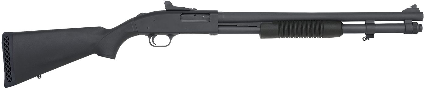 Mossberg 51663 590A1 12 Gauge Pump 3in 8+1 20in Black Parkerized Heavy-Wall