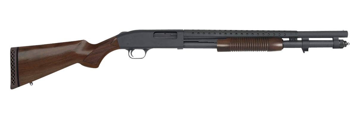 Mossberg 52150 590 Retrograde 12 Gauge Pump 3in 8+1 20in Matte Blued Heat S