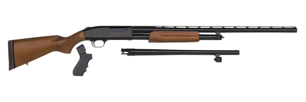 Mossberg 54169 500 Combo 12 Gauge 5+1 3in Blued 28in Vent Rib/18.5in Securi