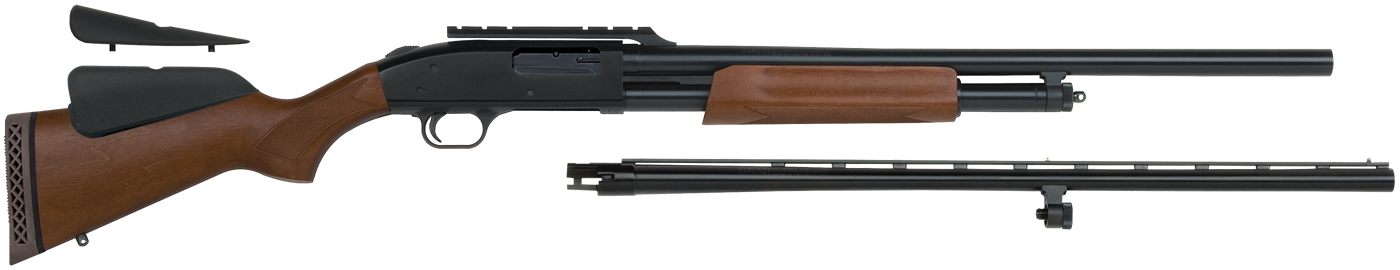 Mossberg Sons 54243 500 Combo 12 Gauge 5+1 3in Blued 28in Vent Rib/24in Slu