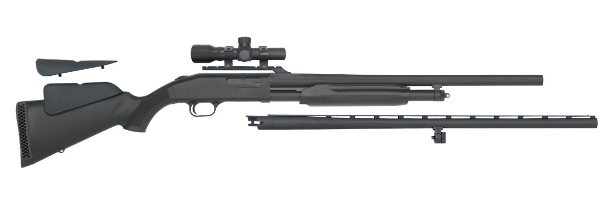 Mossberg 58244 500 Field/Deer 12 Gauge 5+1 3in 28in Vent Rib/24in Slugster