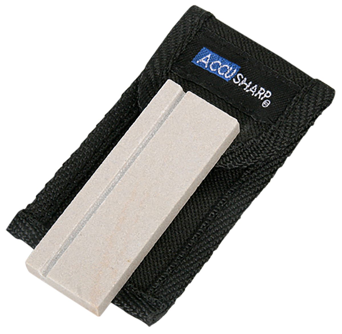 AccuSharp 024C Pocket Stone Natural Arkansas Sharpener White Includes Belt