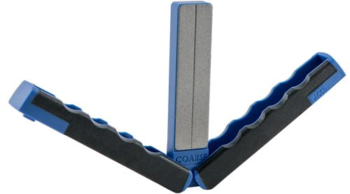 AccuSharp 051C Paddle Sharpener Folding Diamond Black/Blue Overmolded Rubbe