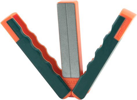 AccuSharp 077C Paddle Sharpener Folding Fine, Coarse Diamond Gray/Orange Ov