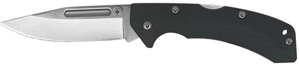 AccuSharp 711C Lockback 3in Folding Clip Point Plain Stainless Steel Blade/