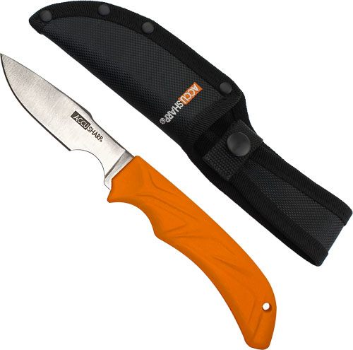 AccuSharp 731C Caping Fixed 3.50in Stainless Steel Blade/Blaze Orange Ergon