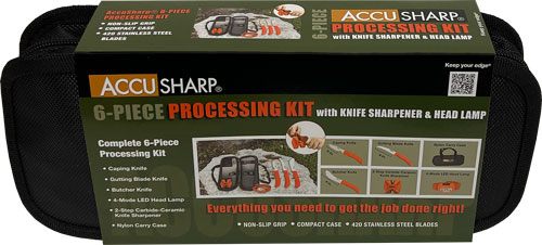 AccuSharp 738C Processing Kit Fixed Butcher/Caping/Gutting Plain Stainless view 3
