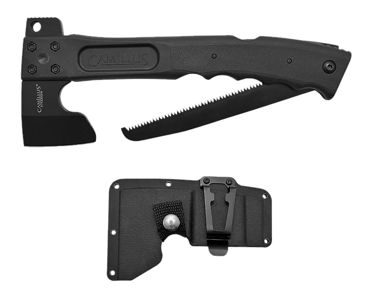 GSM Outdoors Camillus 19142 Camtrax 3-in-1 2.75in Titanium Coated Stainless