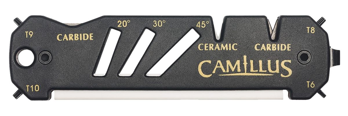 Camillus Glide Compact Durable Easy-to-Use V-Notch Ceramic Carbide Multi-An