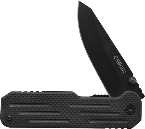 Camillus Knives Choff Drop Point 2.75in SS Blade Nylon Black