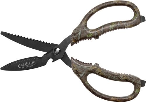 Camillus Knives 19403 Multi-Function Game Shears Camo 4in Serrated Titanium view 2