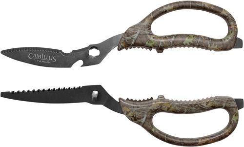 Camillus Knives 19403 Multi-Function Game Shears Camo 4in Serrated Titanium view 3