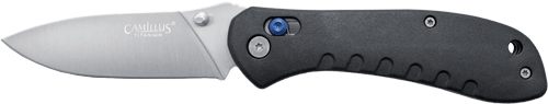 Camillus Knives Rovax Folding Knife 3.25in SS Blade Nylon Black