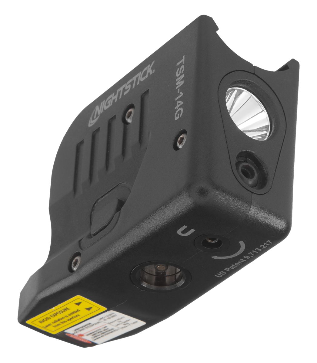 Nightstick TSM14G Light with Green laser for Glock 43X MOS/48 Black 150 Lum