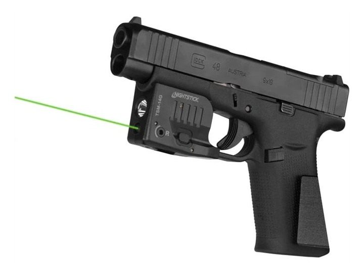 Nightstick TSM14G Light with Green laser for Glock 43X MOS/48 Black 150 Lum view 3