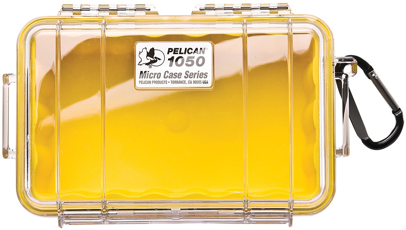 Pelican Storm Cases 1050027100 Micro Yellow/Clear Polycarbonate 7.99in Long