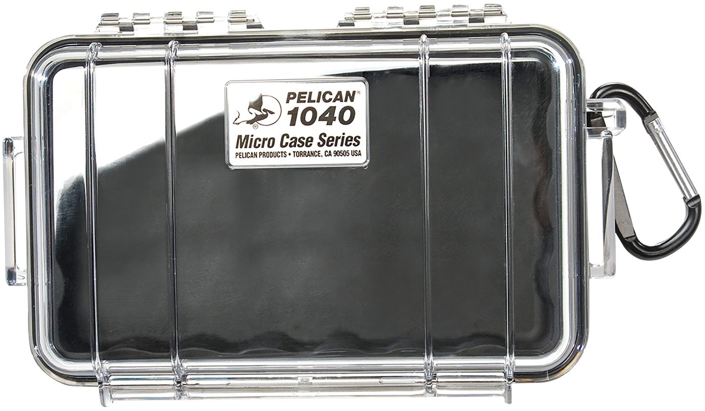 Pelican Storm Cases 1040025100 Micro Black/Clear Polycarbonate 7.50in Long