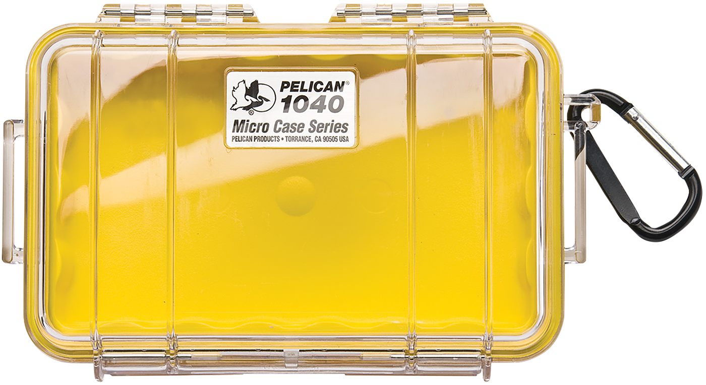 Pelican Storm Cases 1040027100 Micro Yellow/Clear Polycarbonate 7.50in Long