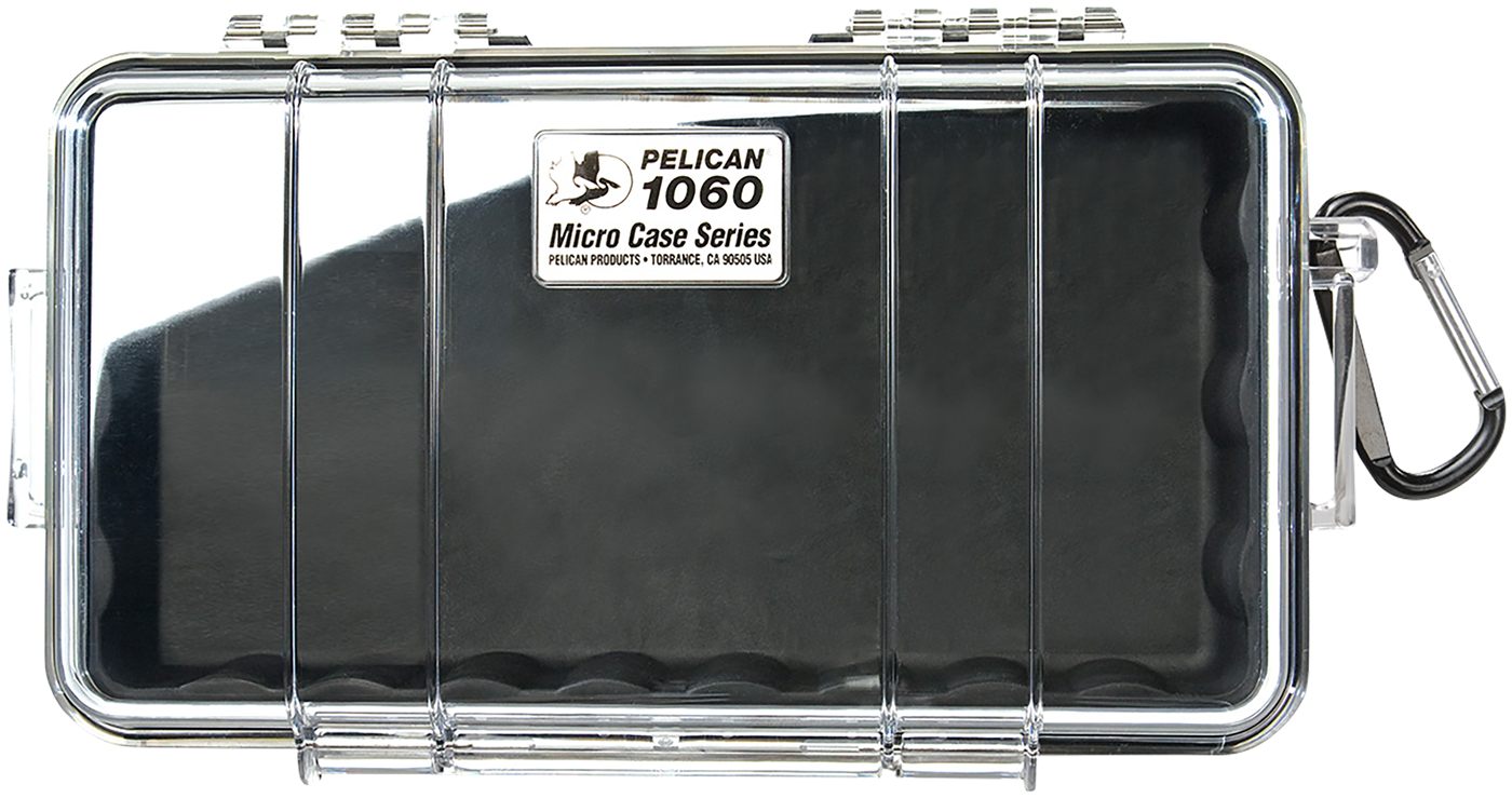 Pelican Storm Cases 1060025100 Micro Black/Clear Polycarbonate 9.88in Long