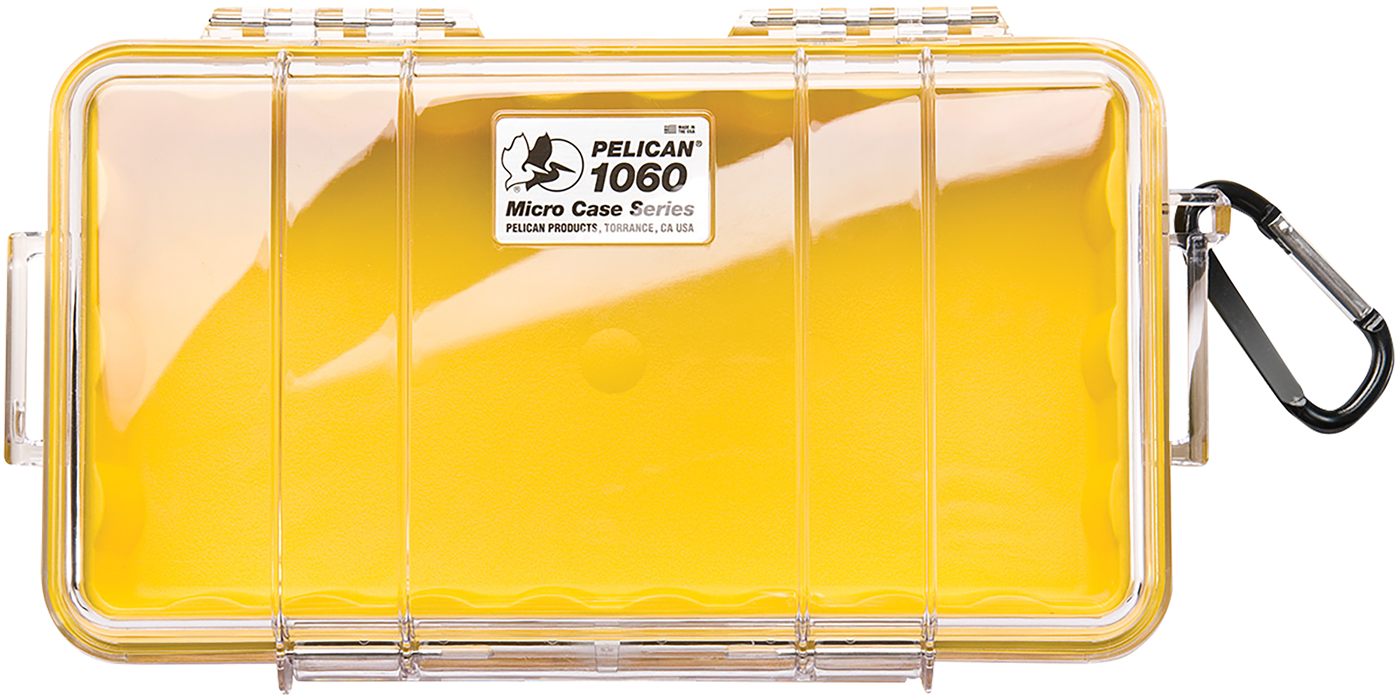 Pelican Storm Cases 1060027100 Micro Yellow/Clear Polycarbonate 9.88in Long