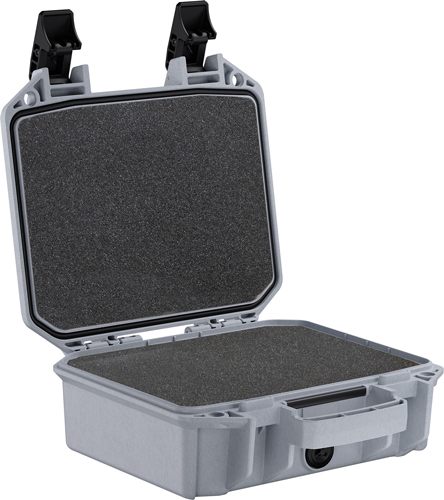 PELICAN VAULT SMALL PISTOL CASE W/ FOAM GHOST GRAY
