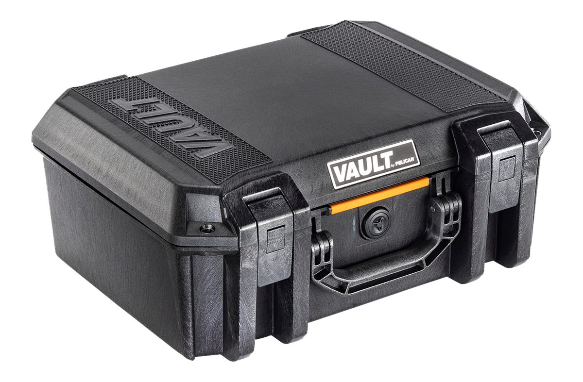 Pelican VCV300 Vault Case Large Black Polymer Holds 2 Handguns