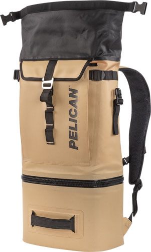 PELICAN SOFT COOLER BACKPACK COMPRESSION MOLDED COYOTE view 3