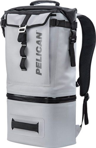 PELICAN SOFT COOLER BACKPACK COMPRESSION MOLDED GREY view 5