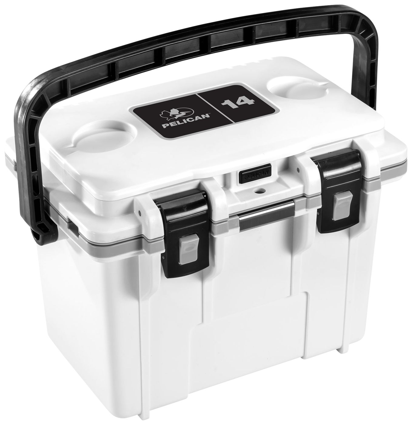 PELICAN COOLERS IM 14 QUART WHITE/GRAY W/DRY STORAGE