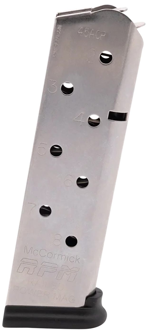 Chip Mccormick Custom CMC Products 17130 Power Mag Railed 8rd 45 ACP Fits 1