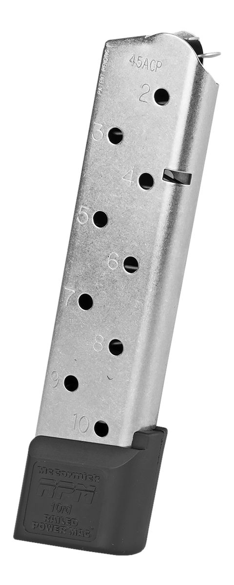 C Products CMC 17150 Power Mag Railed 10rd 45 ACP Fits 1911 Government Stai