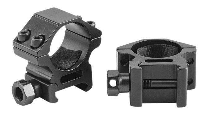 Riton Optics X1L Scope Rings Matte Black 1in Low view 2