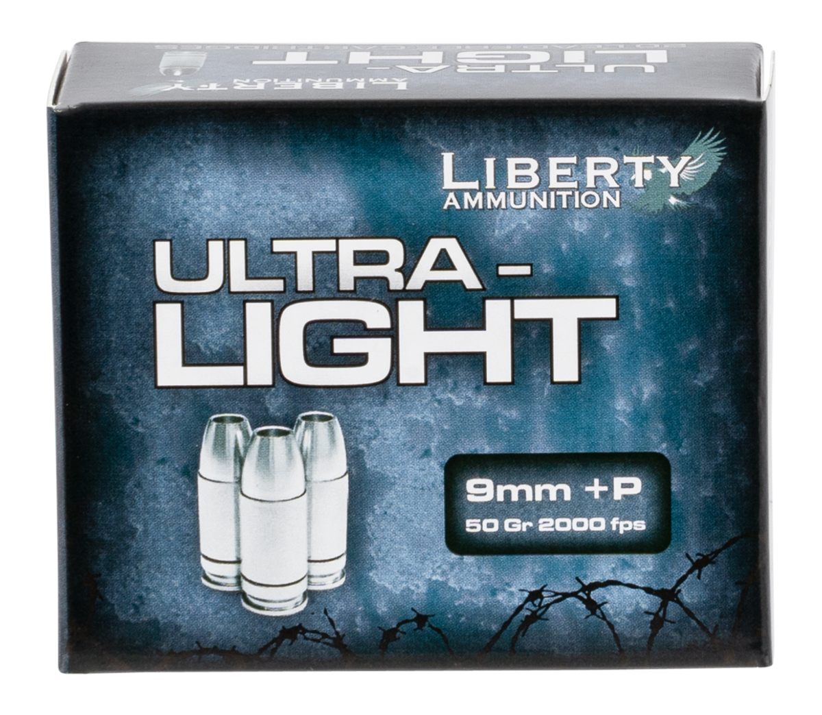 Liberty Ammunition LAUL9052 Ultra-Light 9mmLuger+P 50gr Lead Free Fragmenti
