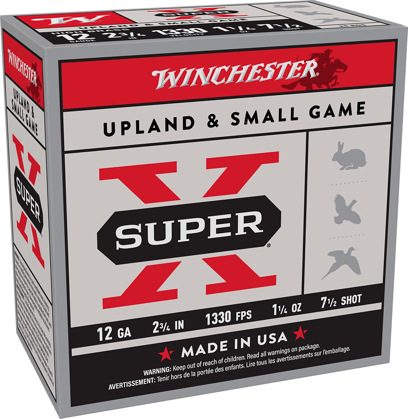 Winchester Ammo X127 Super X Game Load High Brass 12 Gauge 2.75in 1 1/4oz 7